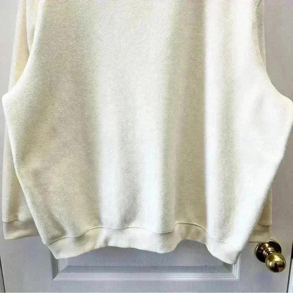 Vintage Tradition Fleece Crewneck Sweatshirt Snowflake Embroidered Ivory 3X - Picture 8 of 16